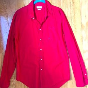 Zara Men Slim Fit Red Dress shirt